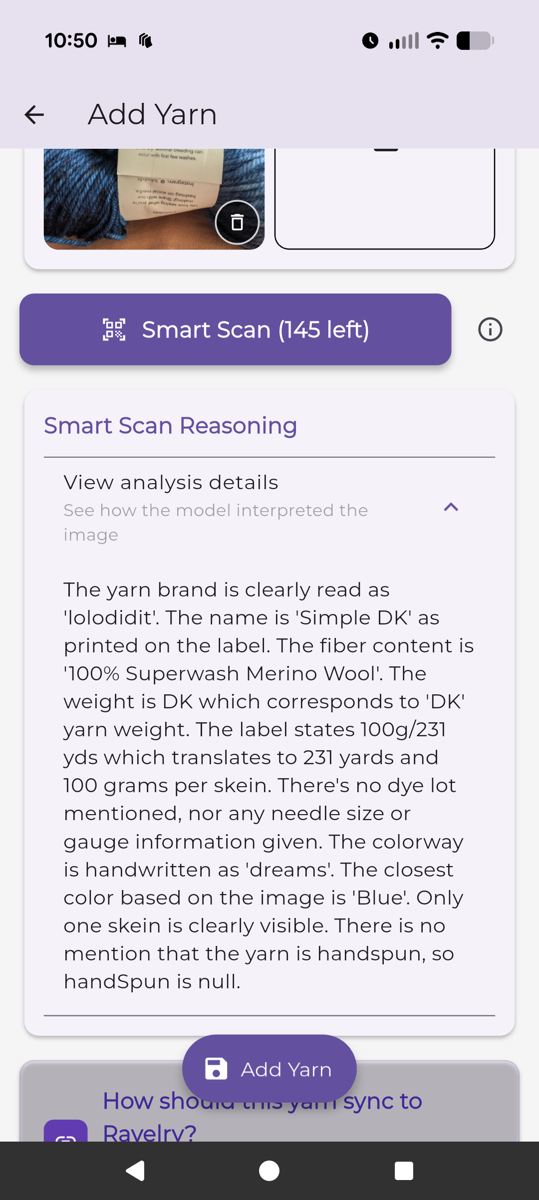 Smart scan feature